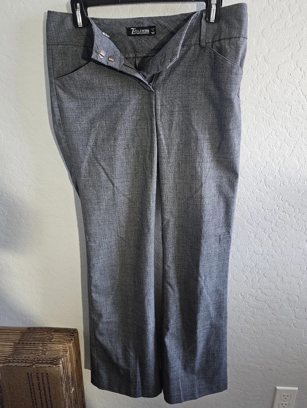 New York & Company Gray Slacks, Size 0 - Picture 1 of 4